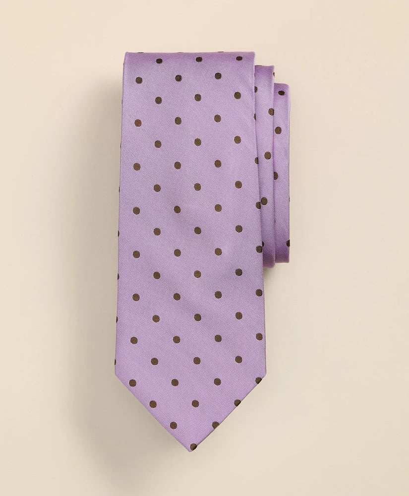 Men Silk-Cotton Dot Tie - Brooks Brothers Discount