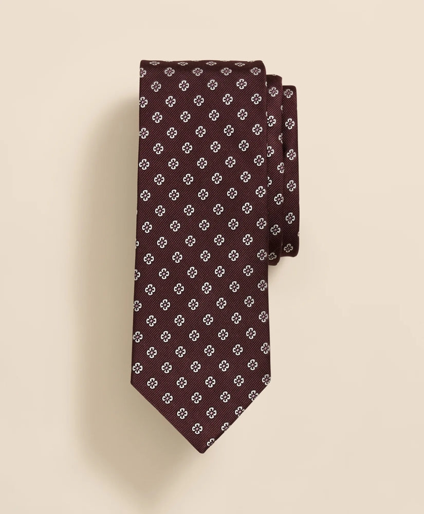 Men Silk Flower Tie - Brooks Brothers