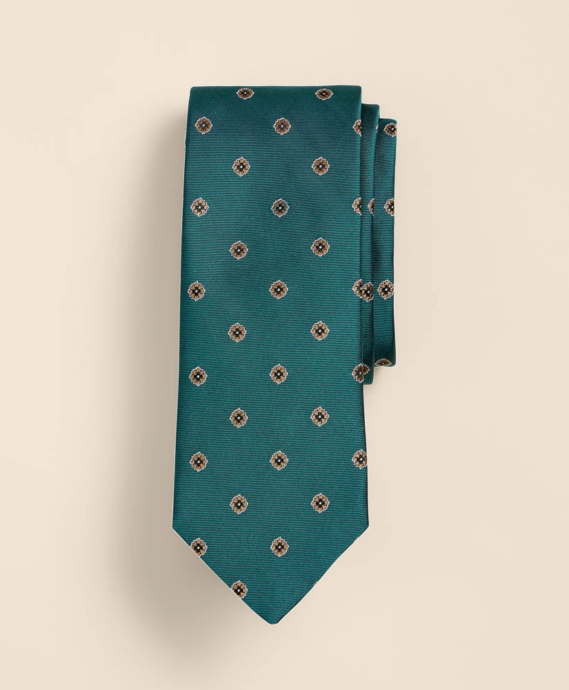 Men Silk Flower Tie - Brooks Brothers