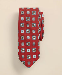 Men Silk Foulard Tie - Brooks Brothers Discount