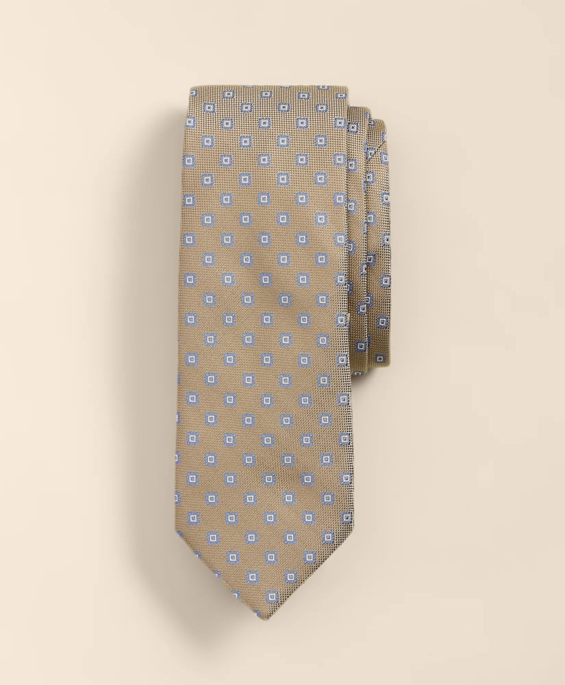 Men Silk Framed Diamond Tie - Brooks Brothers Outlet