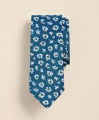 Men Linen-Silk Daisy Tie