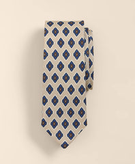 Men Linen-Silk Foulard Tie - Brooks Brothers Gift