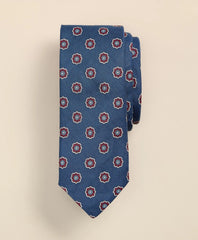 Men Silk-Linen Foulard Tie - Brooks Brothers Online