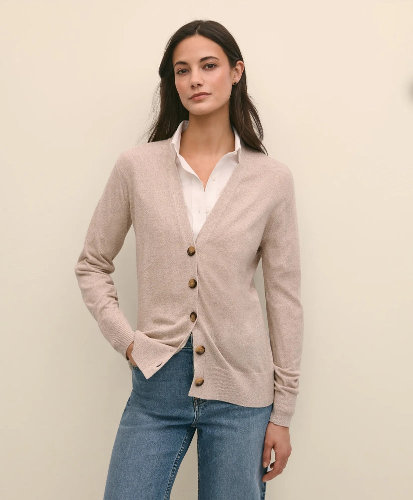 Sale Silk Marled Knit Relaxed Cardigan - Brooks Brothers Gift