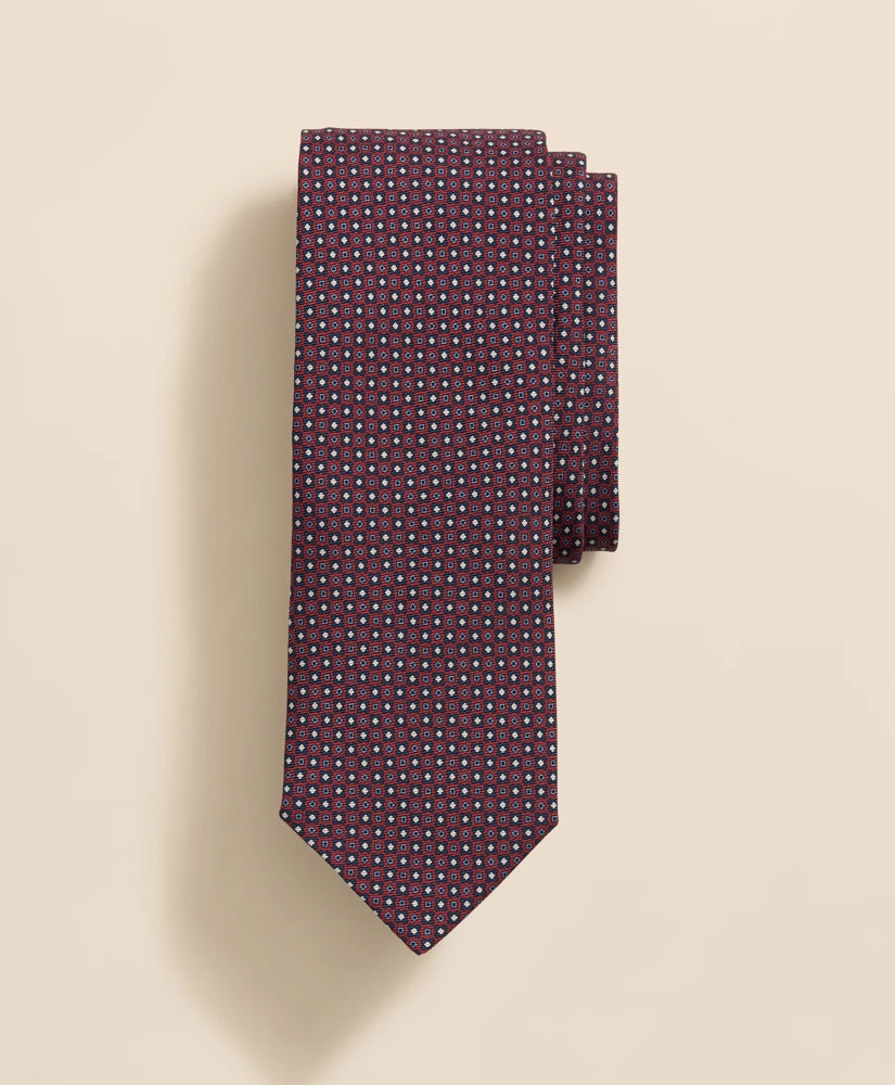 Men Silk Mini Geometric Tie - Brooks Brothers On sale