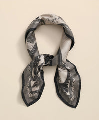 Men Silk Neckerchief in Map Print - Brooks Brothers