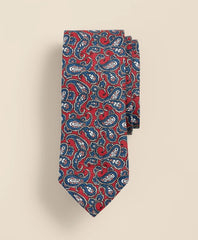 Men Linen Paisley Tie - Brooks Brothers For sale