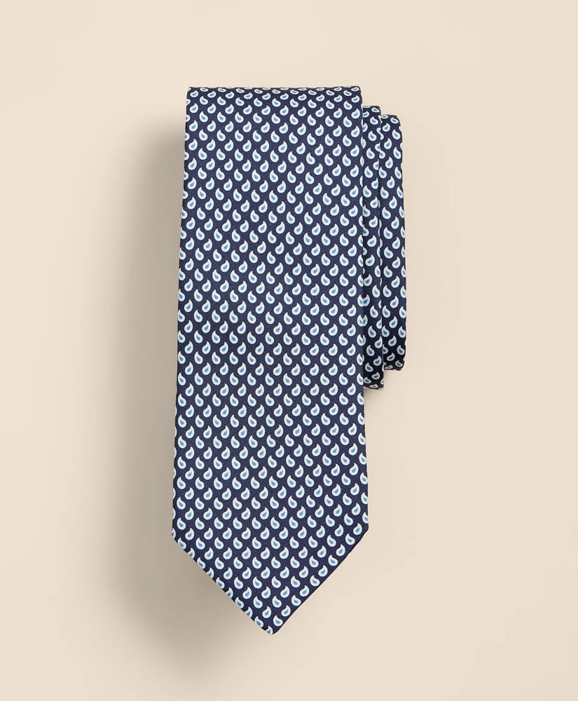 Men Silk Pine Foulard Tie - Brooks Brothers For sale