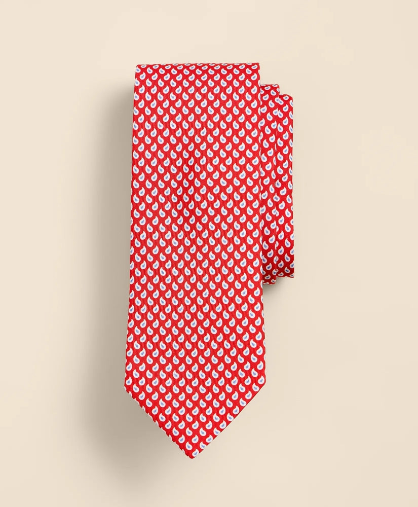 Men Silk Pine Foulard Tie - Brooks Brothers For sale