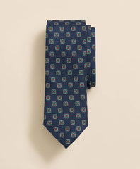 Men Silk Spaced Flower Tie - Brooks Brothers Discount