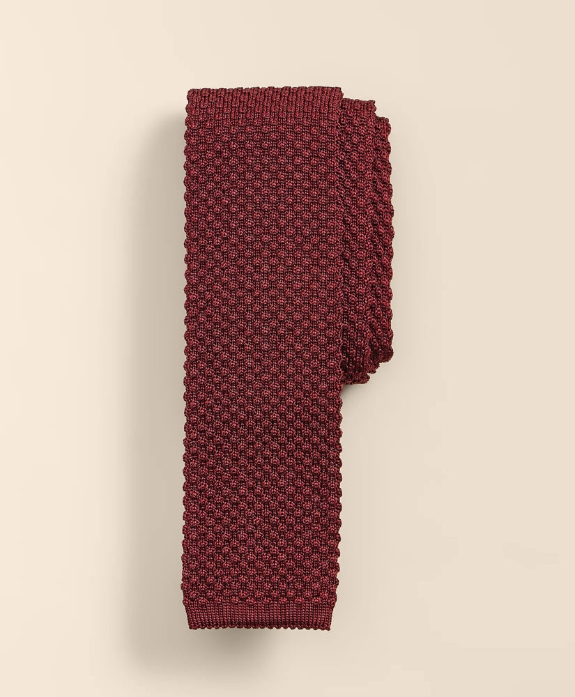 Men Silk Textured Knit Tie - Brooks Brothers Gift