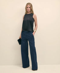 Shirts Sleeveless Shell in Washable Silk - Brooks Brothers Discount