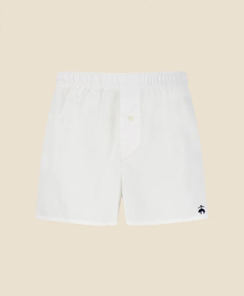 Men Slim Fit Cotton Broadcloth Boxers - Brooks Brothers Gift