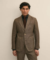 Men Slim Fit Linen Suit Jacket - Brooks Brothers Outlet