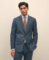 Men Slim Fit Wool Check 1818 Suit - Brooks Brothers