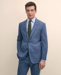 Tailored Slim Fit Wool Check 1818 Suit