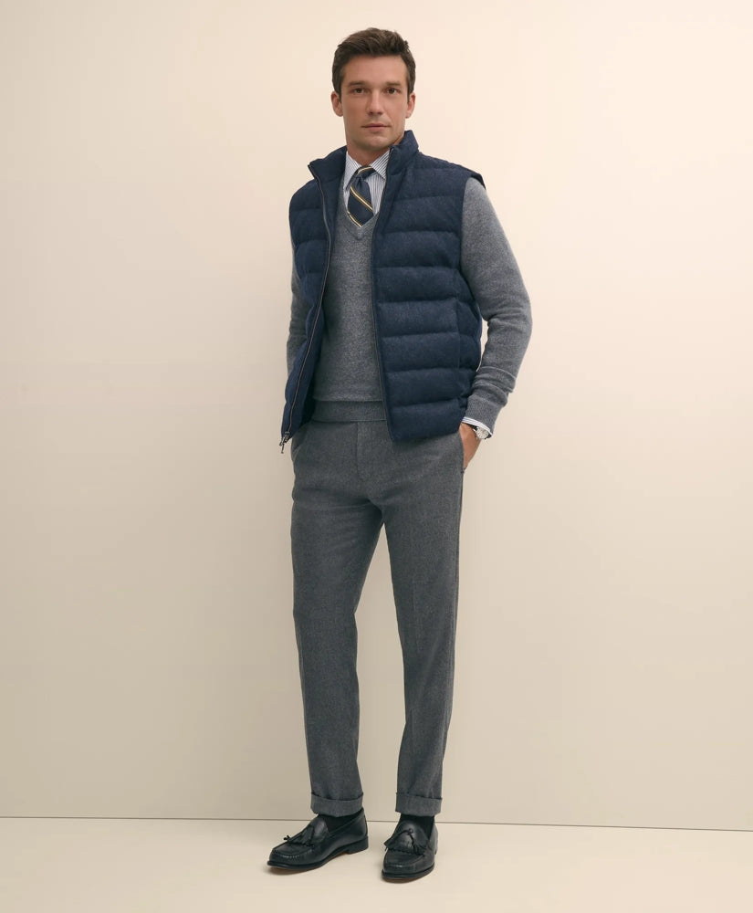 Men Slim Fit Wool Flannel Dress Pants - Brooks Brothers Near me