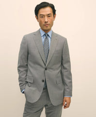 Men Slim Fit Wool Mini Houndstooth 1818 Suit - Brooks Brothers Gift