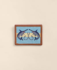 Men Smathers & Branson Needlepoint Marlin Card Case - Brooks Brothers sale