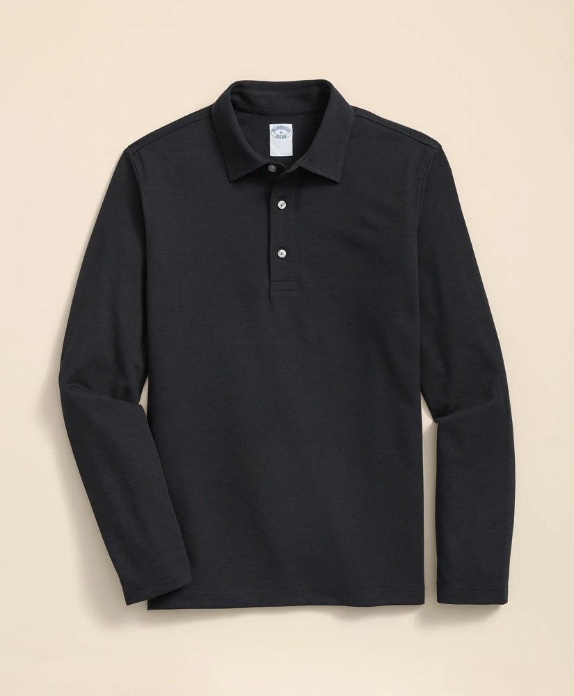 Sale Spread Collar Long-Sleeve Polo Shirt - Brooks Brothers Near me