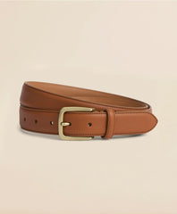 Men Stitched Leather Belt - Brooks Brothers Gift