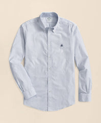 Men Stretch Non-Iron Oxford Button-Down Collar, Bengal Stripe Sport Shirt - Brooks Brothers