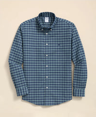 Sale Stretch Non-Iron Oxford Button-Down Collar, Check Shirt - Brooks Brothers Gift
