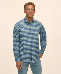 Sale Stretch Non-Iron Oxford Button-Down Collar, Tartan Sport Shirt