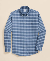 Sale Stretch Non-Iron Oxford Button-Down Collar, Tartan Sport Shirt - Brooks Brothers On sale