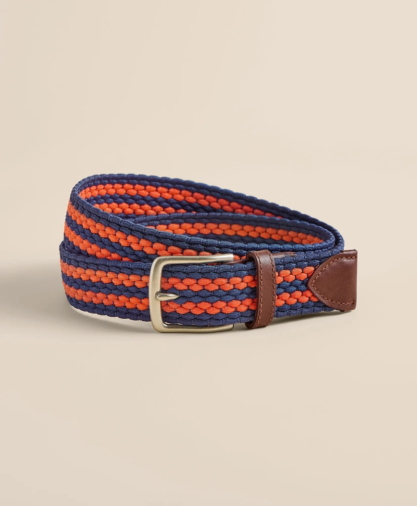 Men Stretch Woven Stripe Belt - Brooks Brothers For sale