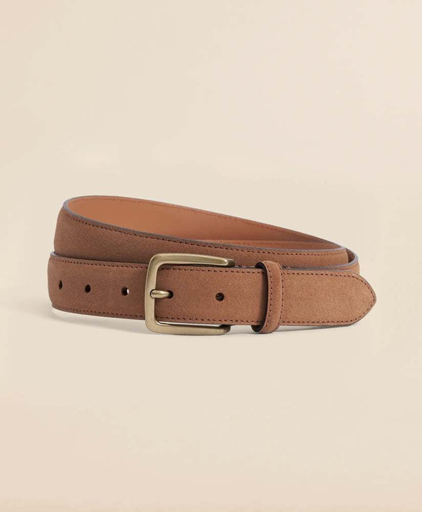 Men Suede Dress Belt - Brooks Brothers Discount