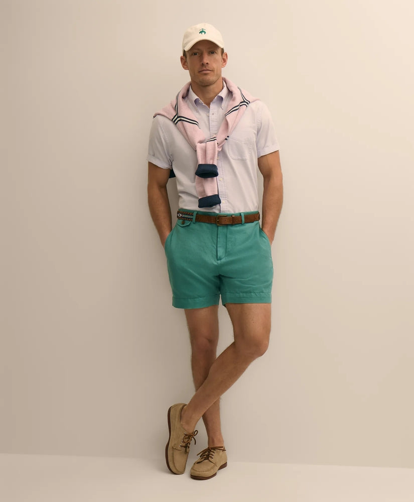 Men The 7" Linen-Cotton Shorts - Brooks Brothers Near me