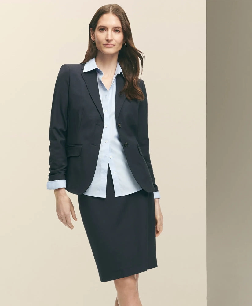 Women The Essentials Brooks Brothers Stretch Wool Jacket - Brooks Brothers Online
