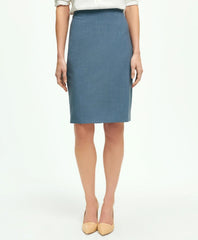 Women The Essentials Brooks Brothers Stretch Wool Pencil Skirt - Brooks Brothers Outlet