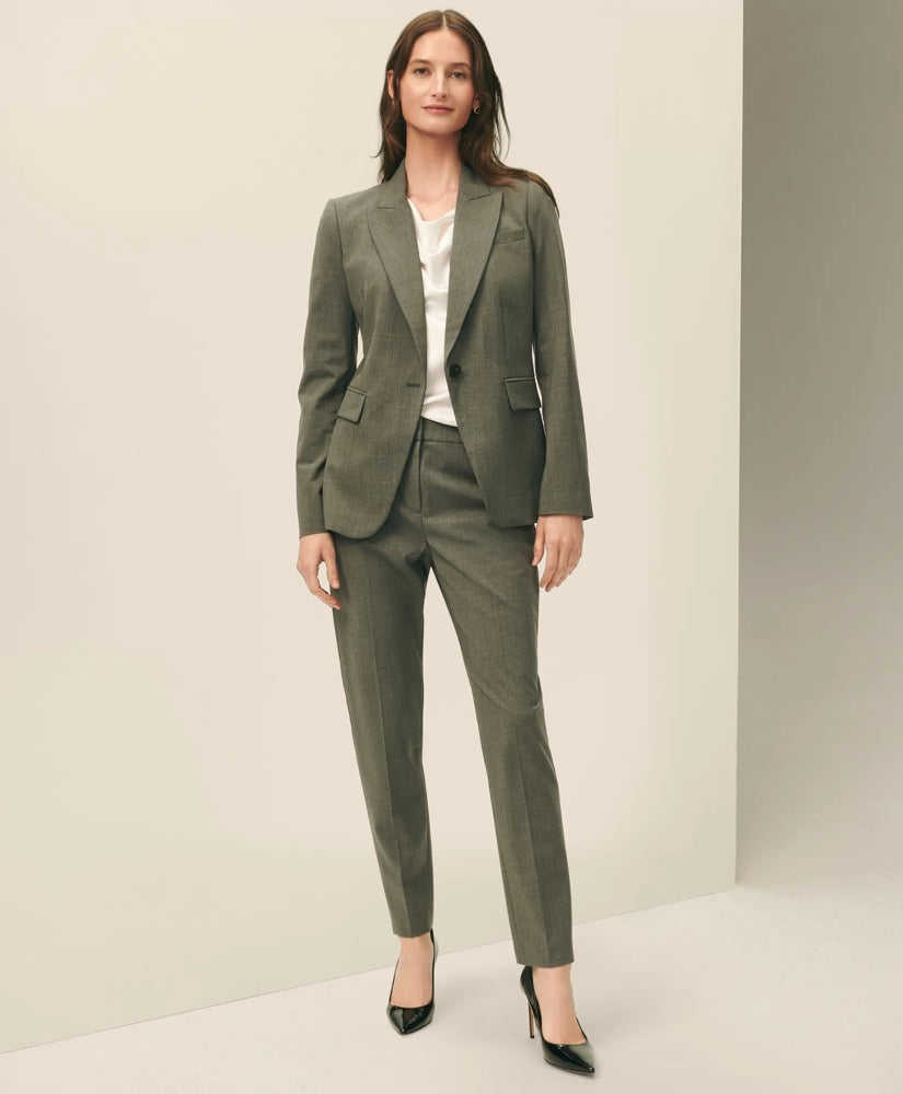 Sale The Essentials Single-Breasted Peak Lapel in Wool Blend - Brooks Brothers Online