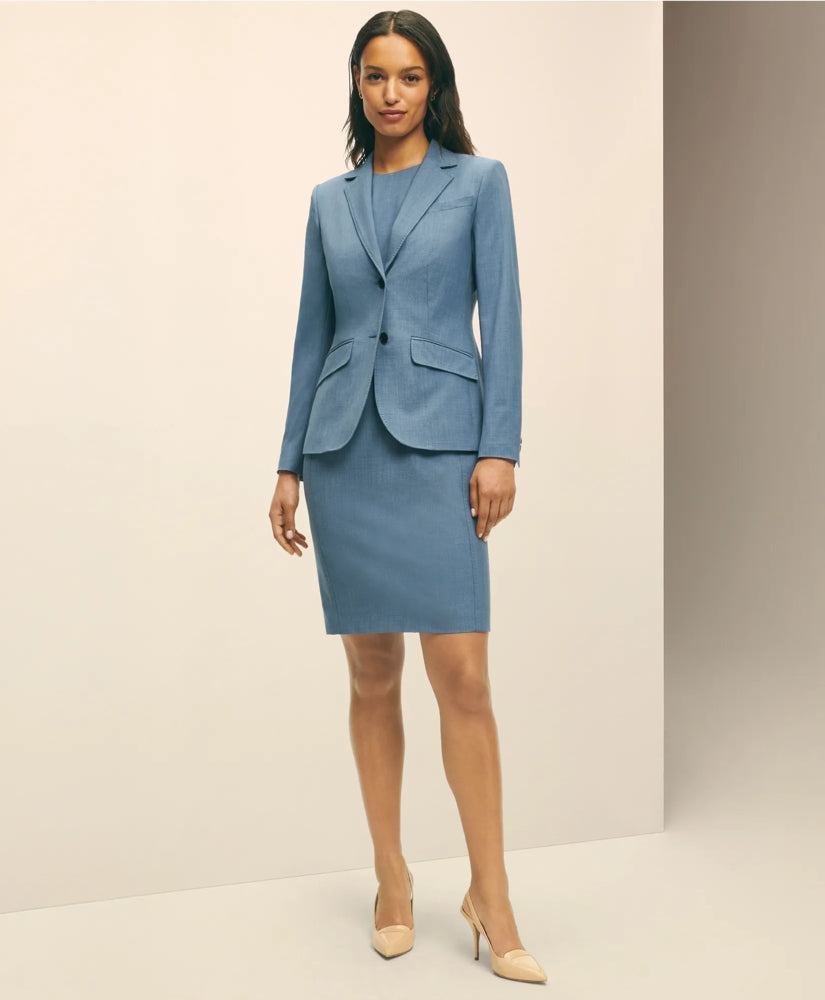 Women The Essentials Brooks Brothers Stretch Wool Sheath Dress - Brooks Brothers Online