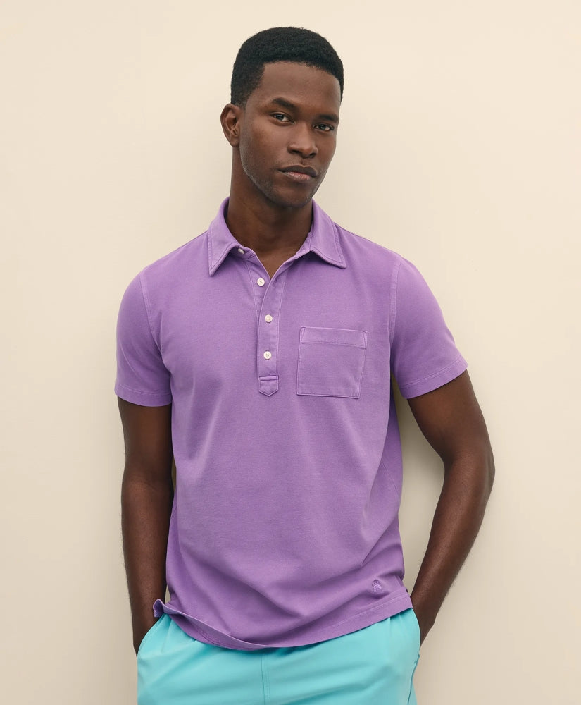 Men The Vintage Short-Sleeve Garment Dyed Polo Shirt - Brooks Brothers For sale