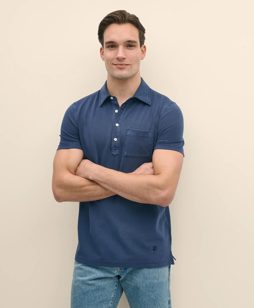Men The Vintage Short-Sleeve Garment Dyed Polo Shirt - Brooks Brothers For sale