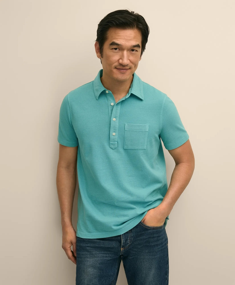 Men The Vintage Short-Sleeve Garment Dyed Polo Shirt - Brooks Brothers For sale