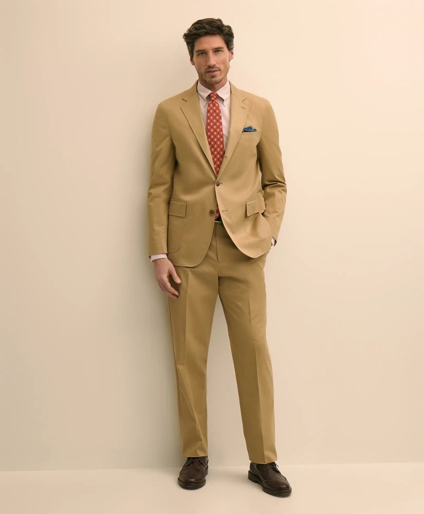 Tailored No. 1 Sack Suit in Cotton Twill - Brooks Brothers Outlet