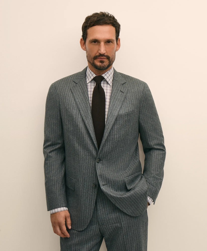 Sale No. 1 Sack Suit in Pinstripe Wool Flannel - Brooks Brothers For sale