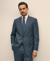 Tailored Traditional Fit Wool Check 1818 Suit - Brooks Brothers