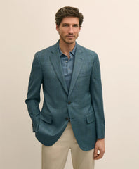 Men Traditional Fit Wool Check Sport Coat - Brooks Brothers For sale