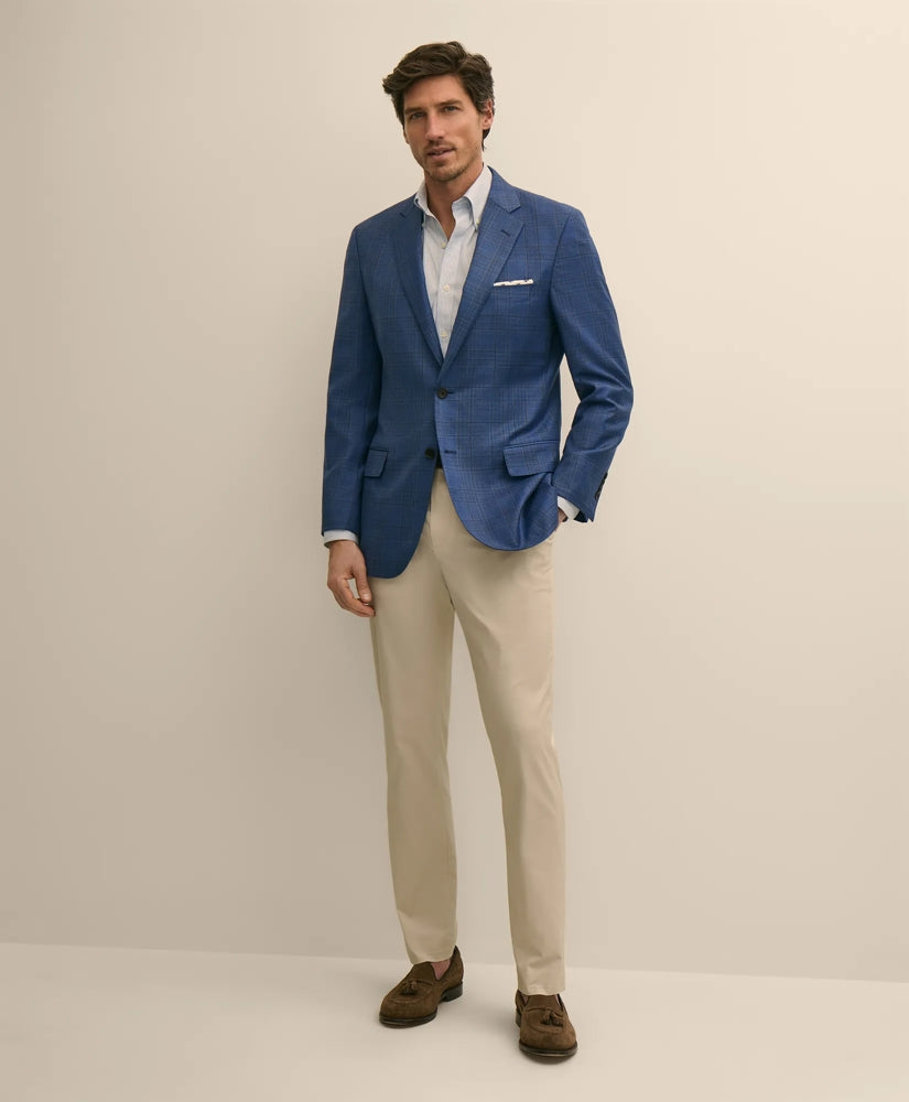 Men Traditional Fit Wool Check Sport Coat - Brooks Brothers For sale