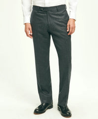 Men Traditional Fit Wool Flannel Dress Pants - Brooks Brothers Gift