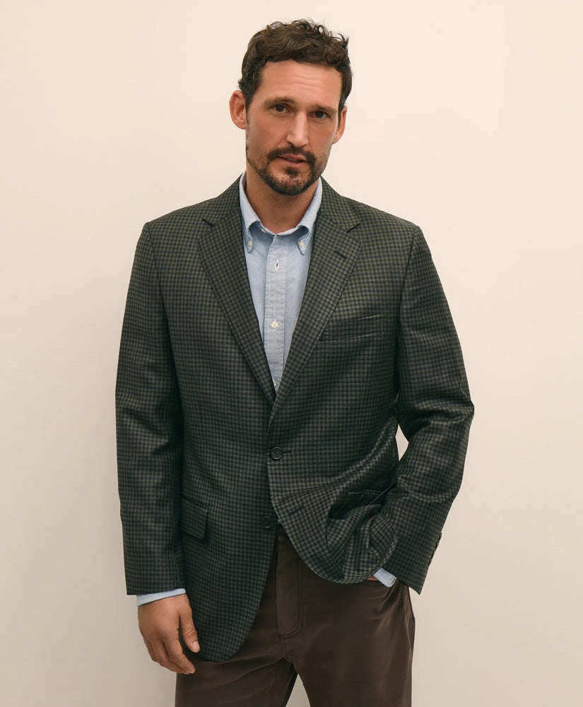 Sale Traditional Fit Wool Gingham Sport Coat - Brooks Brothers For sale