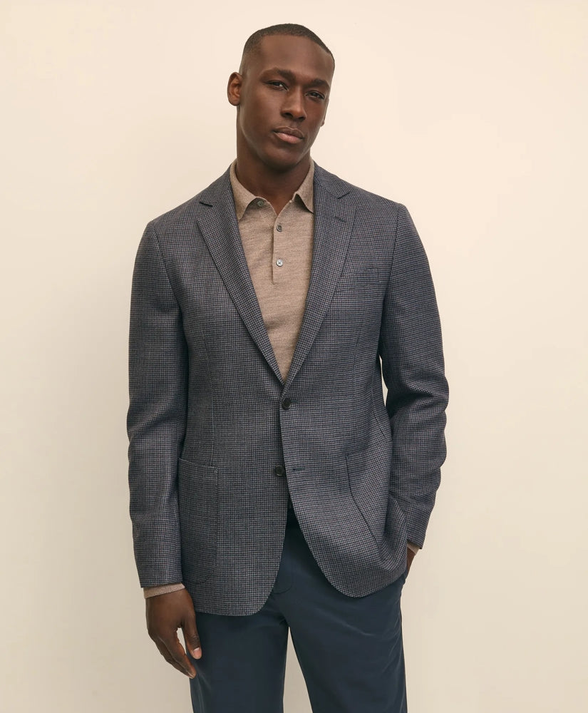 Sale Traditional Fit Wool Hopsack Gingham Sport Coat - Brooks Brothers Gift