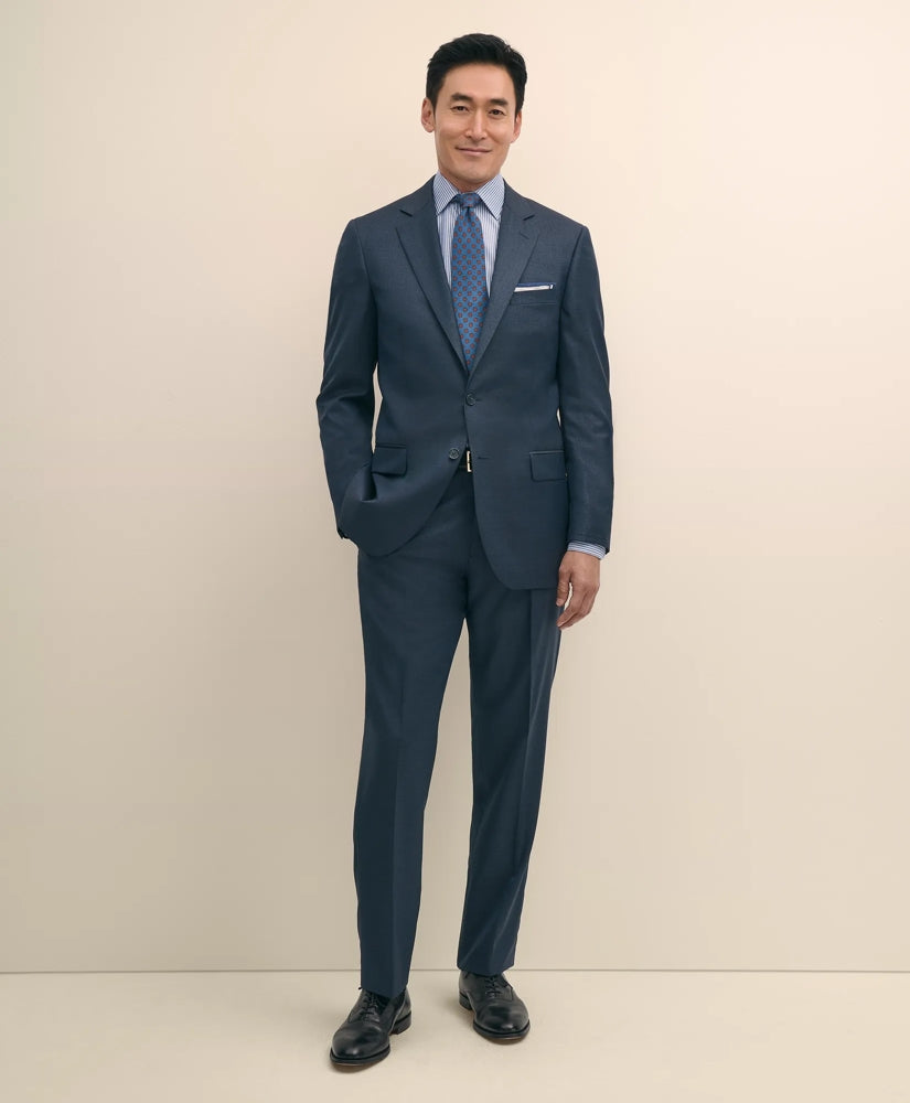 Tailored Traditional Fit Wool Tic 1818 Suit - Brooks Brothers Online