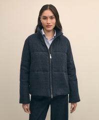 Sale Tweed Short Puffer Jacket - Brooks Brothers Gift